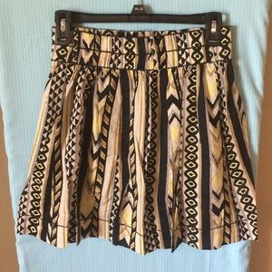 Chelsea & Violet Black & Yellow Skirt